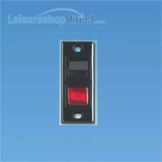 Architrave Switch with Neon - Black image 1