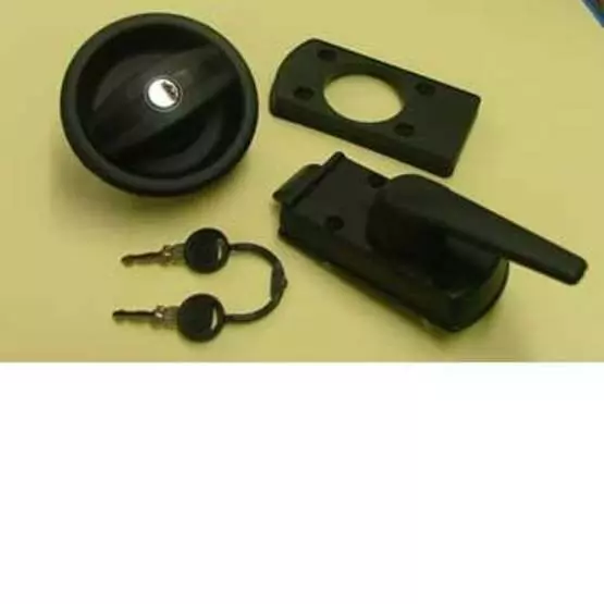 Vecam Caravan Door Lock -  black image 1