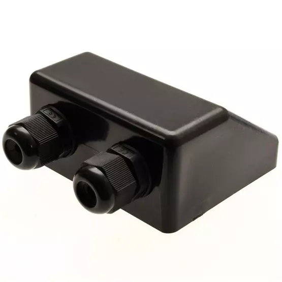 AG Twin Black ABS Cable Entry Gland image 2