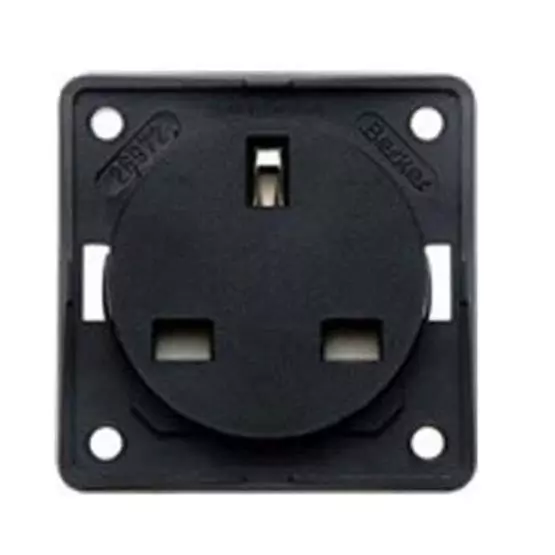 Berker 13A Socket - black image 1