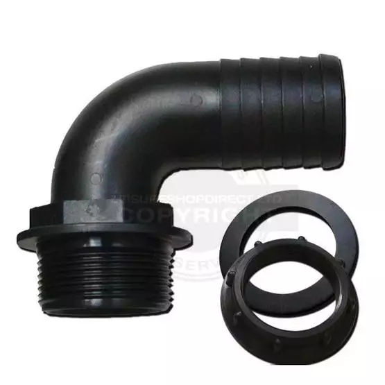 1/2" (12mm) Hose Elbow Nut In Tank Fitting image 1