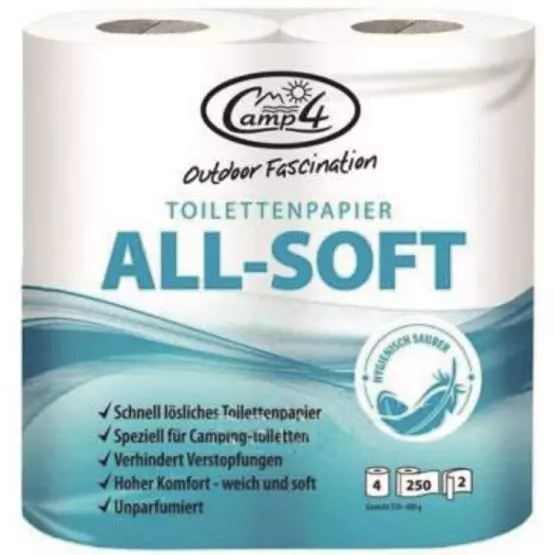 Camp4 All Soft Toilet Roll 4pk image 1
