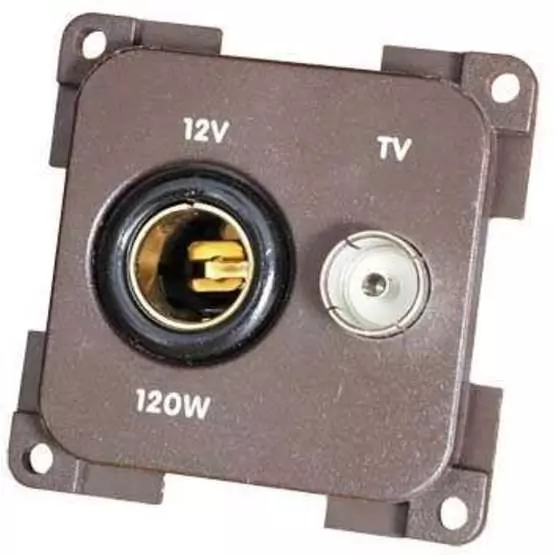 CBE 12V Euro socket+ TV Socket image 2