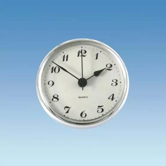 Chrome Bezel Caravan Clock image 1