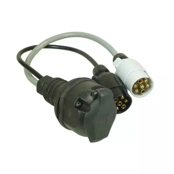 Maypole Conversion lead. Two 7 pin plugs to 13 pin socket image 1