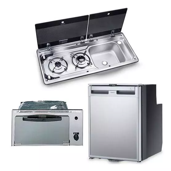 Dometic Fridge, Grill, Hob/Sink Unit Bundle (Sink on Right, 9722 Model) image 1