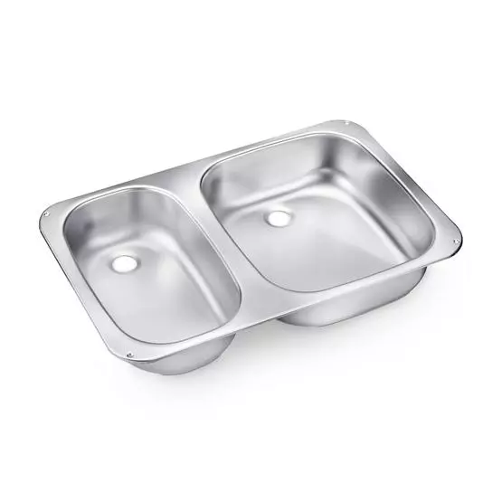 Dometic Smev VA945 Double Caravan Sink image 1