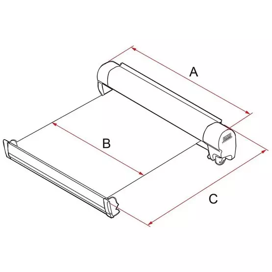 Fiamma F45s 260 Awning for VW T5/T6 Multivan / Transporter (RHD, Royal Grey, Deep Black) image 2