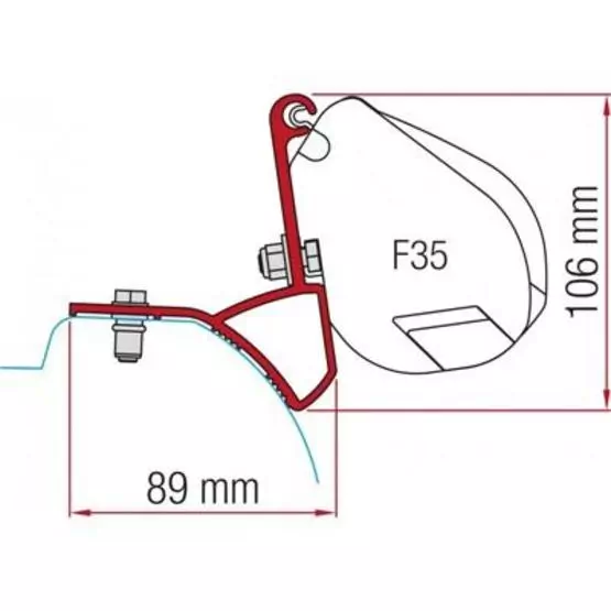 FIAMMA KIT F35 RENAULT TRAFIC 2015 image 1