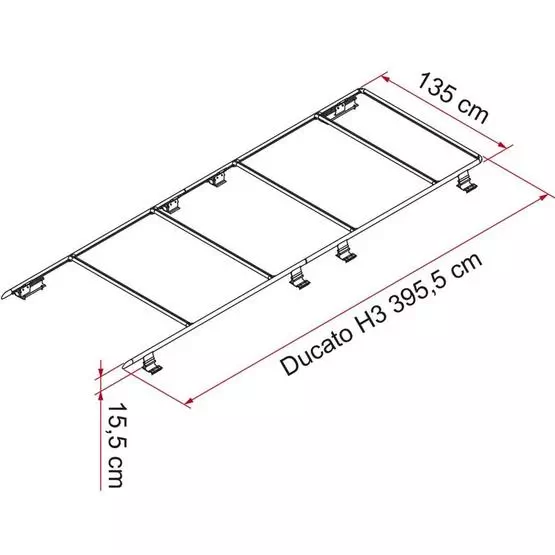 Fiamma Roof Rail Ducato H3 image 1