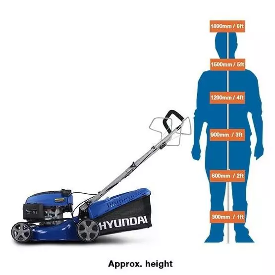 Hyundai HYM430SP Self Propelled 17" 139cc Petrol Lawn Mower Lightweight Lawnmower image 22