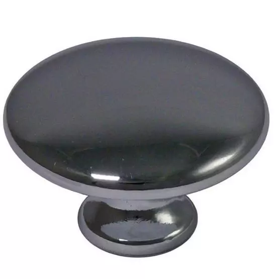 Knob Polished Chrome Effect 23mm - Zinc Alloy image 1