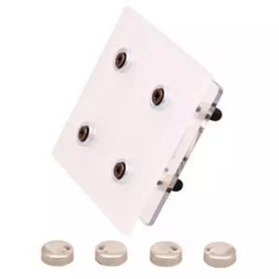 led square lamp with frosted glass lens image 1