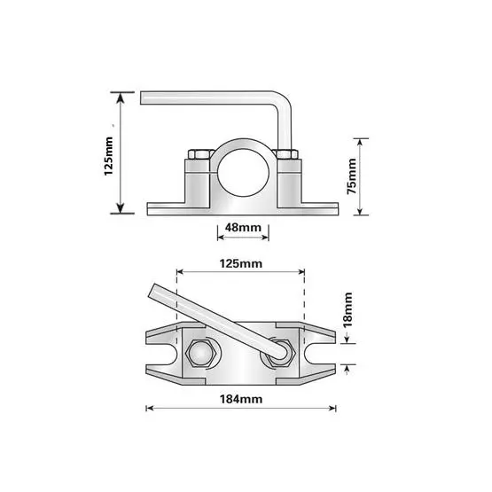 Maypole 48mm Serrated Clamp image 2