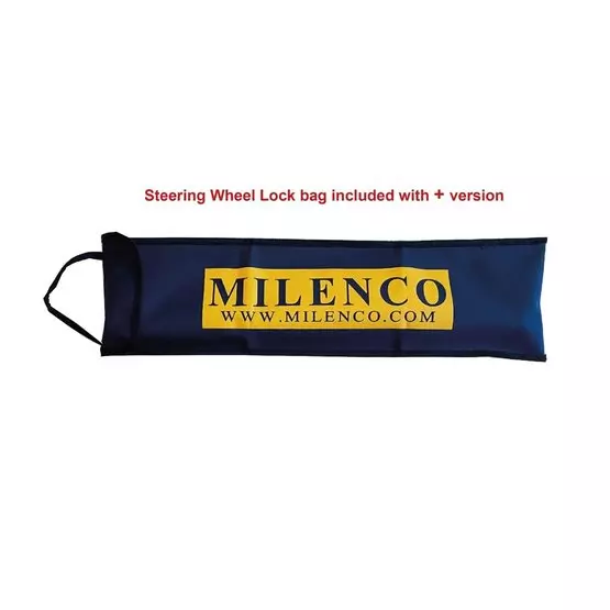 Milenco High Security Steering Wheel Lock + (Silver with Pads and Bag
