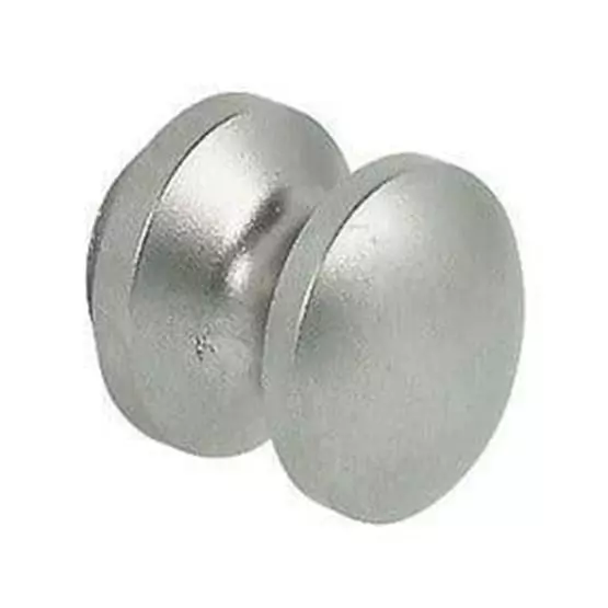 Mini push button for Cupboard Lock , nickel coloured image 1