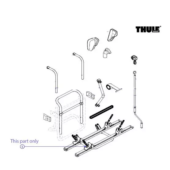 Thule lift V12 bike (Manual) left platform complete (since 2010) image 1