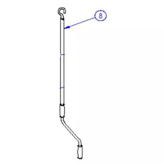 Omnibike winding handle for the manual lift bike rack image 1