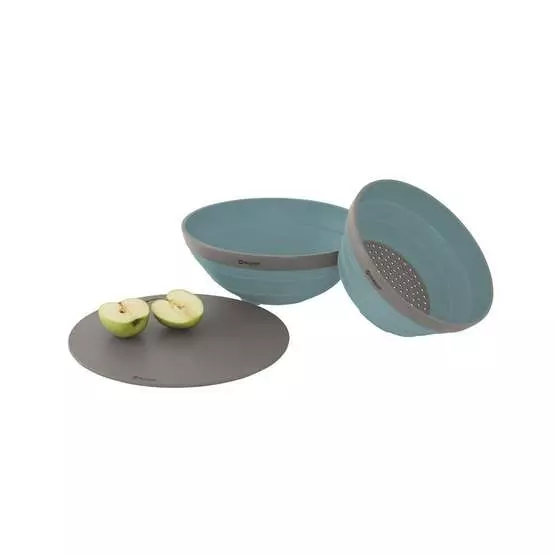 Outwell Collaps Bowl & Colander Set (Classic Blue) image 4