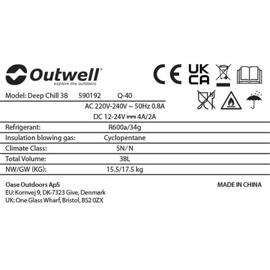 Outwell Deep Chill Compressor Coolbox 38L image 4