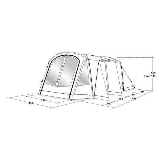 Outwell Nevada 5 Poled Tent (2024) image 16