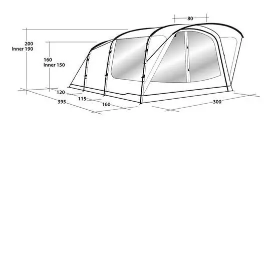 Outwell Oakwood 5 Person Poled Tent image 11