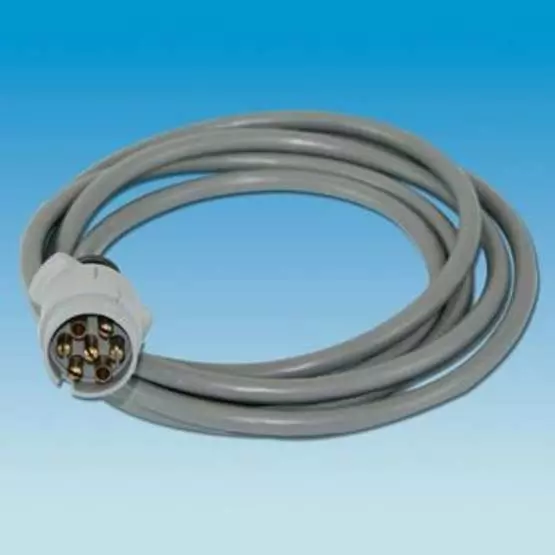 Pre-Wired Grey 'S' Plug (3000mm Cable) image 1