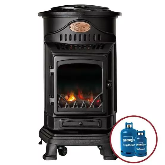 Provence Gas Heater Matt Black