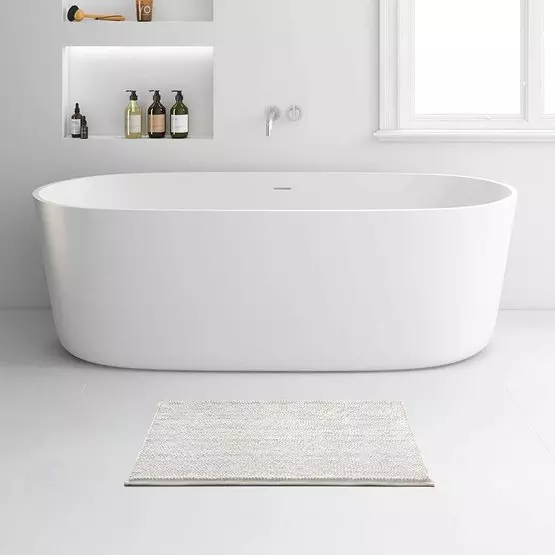 Rayen Bath Mat 80X50CM White image 2