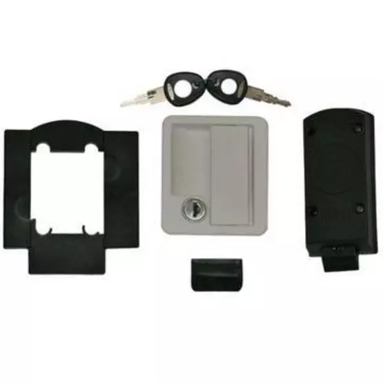 Rectangular Locker Door Lock - white image 1