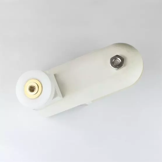 Remis Shower Door Bracket for curved cubicle door with 6mm square profile image 2