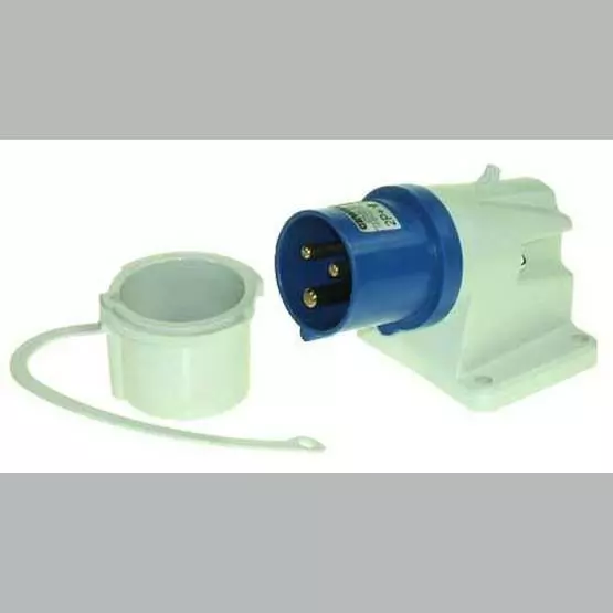 Surface Mounted Mains Inlet Socket With Cap DP image 1