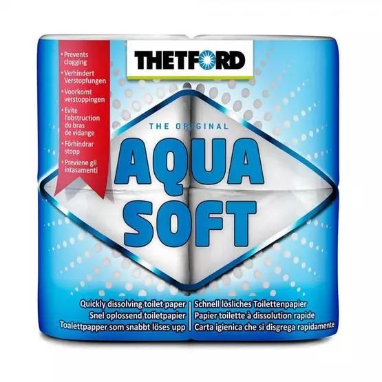 Thetford Aqua Soft Toilet Rolls (4 rolls) image 1