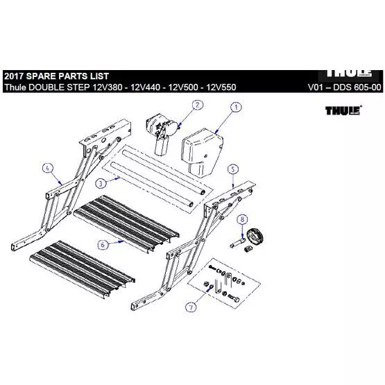 Thule Lh Scissor Assy Double Step image 1