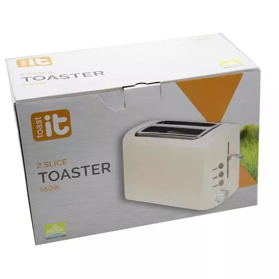Via Mondo Toast IT Toaster 240V/950W Cream image 8