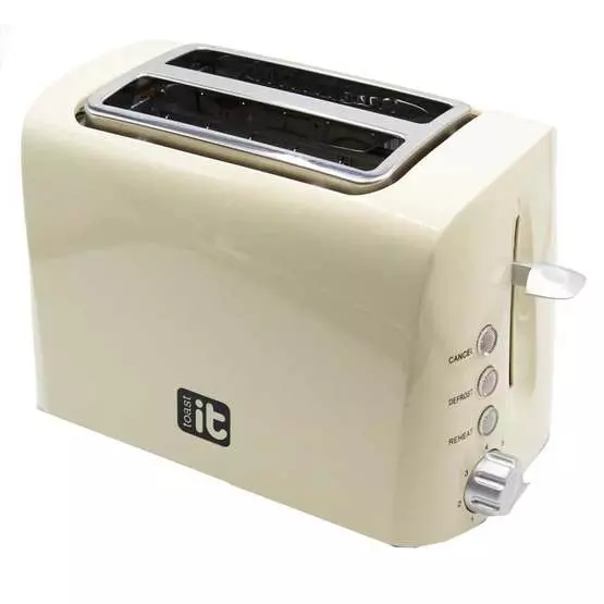 Via Mondo Toast IT Toaster 240V/950W Cream image 6