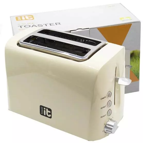 Via Mondo Toast IT Toaster 240V/950W Cream image 5