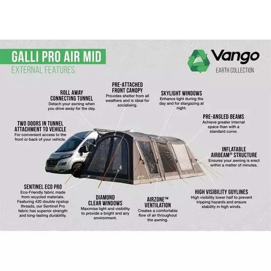 Vango Galli Pro Air Driveaway Awning image 74