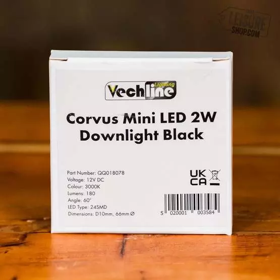 Vechline Corvus Mini 2w Downlight Black image 6