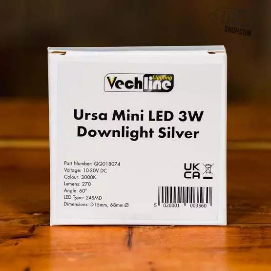 Vechline Ursa Mini Led 3w Downlight Silver image 6