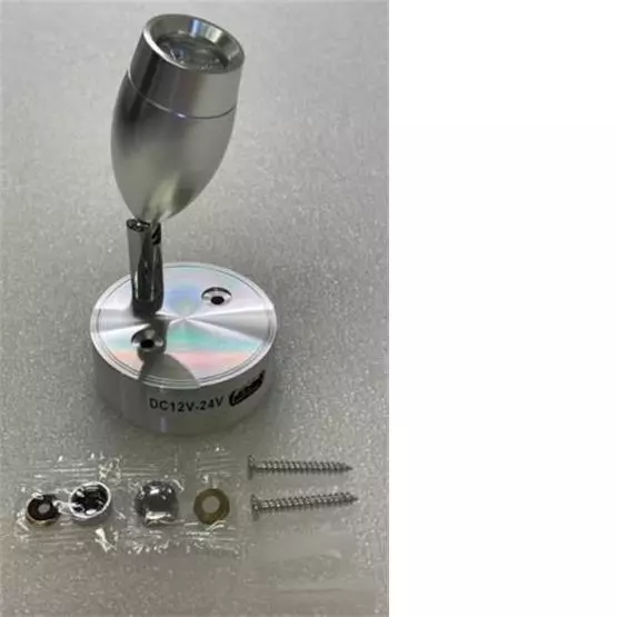 Vechline Vega 3w Touch Spotlight With 2 Amp Usb Socket Silver image 4