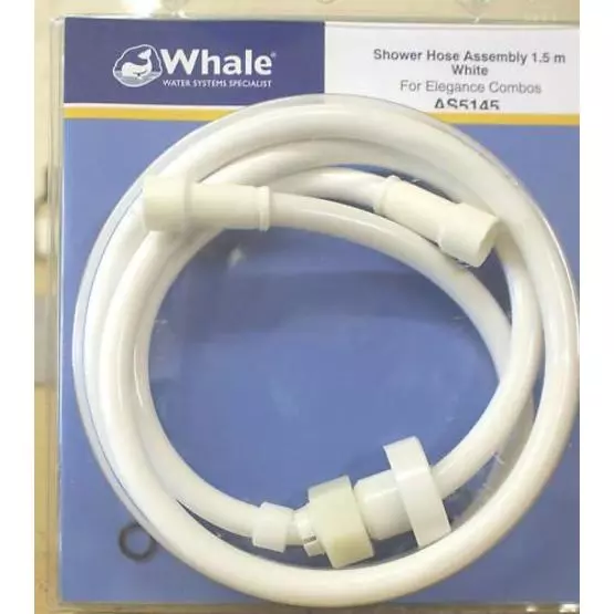 Whale Shower hose white - Elegance image 2