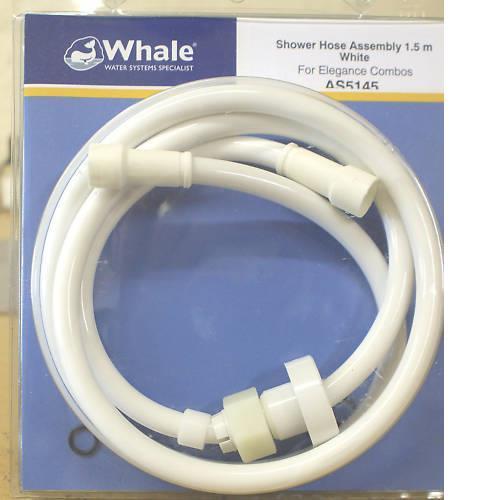 Whale Shower hose white - Elegance image 2