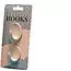 Beige Large Oval Hook - pack 2 image 1