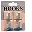 Beige small Square Hooks- pack 4 image 1