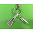 Surfboard and fin (flipper) keyring great christmas/ birthday gift image 2