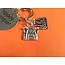 'Happy Camper' Key ring with back pack and camp fire charms excellent christmas/ birthday gift image 3