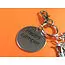 'Happy Camper' Key ring with back pack and camp fire charms excellent christmas/ birthday gift image 2