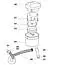 Flush assembly Thetford C4 Cassette - White  2029162 image 1