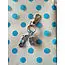 Keyring for all caravanners who also love dogs! Key ring with caravan, top dog bowl and kennel charms great christmas/ birthday gift image 2